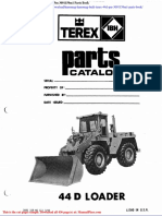 Hanomag Hanomag Built Terex 44d PM 3091159m1 Parts Book