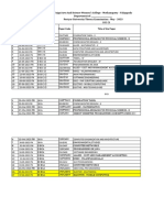 Dept. Wise Theory Exam May 2023 Time Table.