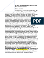 Social - Networking - Sites - Are - Used - For - Stalking - Instead - of - Communictaon (Debate Script)