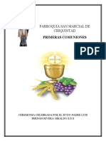 Guion Primeras Comuniones San Marcial de Chiquintad 2022