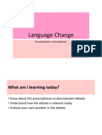 Lesson 6 Descriptivism Vs Prescriptivism