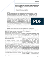 School-Based Management Practices and The Basic Education Learning Continuity Plan in The New Normal in Aborlan South District, Department of Education, Division of Palawan