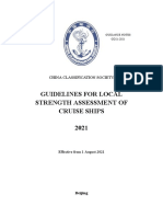 Guidelines For Local Strength Assessment of Cruise Ships 2021