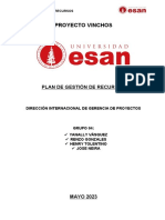 Plan de Gestión de Recursos