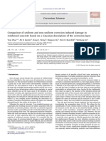 Comparison of Uniform and Non-Uniform Corrosion Induced Damage in Reinforced Concrete Based On A Gaussian Description of The Corrosion Layer