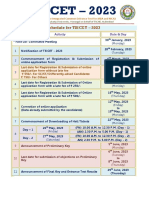 Tsicet - 2023 Schedule