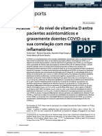 Análise Do Nível de Vitamina D Entre Pacientes Assintomáticos e