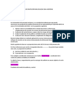 Carta de Invitación para Realizar Una Auditoria