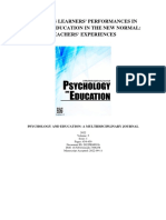 Assessing Learners' Performances in Physical Education in The New Normal: Teachers' Experiences