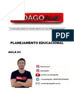 Planejamento Educacional - Aula 3 - Slides de Apoio