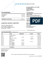 Bank Statement - Jamuna Bank