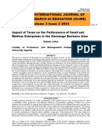 Impact of Taxes On The Performance of Small and Medium Enterprises in The Kansanga Business Area