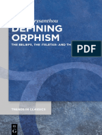 (Trends in Classics - Supplementary Volumes 94) Anthi Chrysanthou - Defining Orphism - The Beliefs, The Teletae and The Writings-De Gruyter (2020)