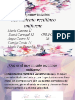 Movimiento Rectilineo Uniforme