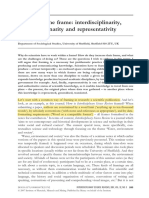 Meyer, Morgan. Increasing The Frame. Interdisciplinarity, Transdisciplinarity and Representativity REVISADO