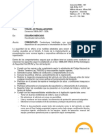 Comunicado Conductores Habilitados