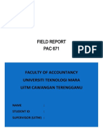 Field Report Pac671 Template (New) - Cover Page - Toc