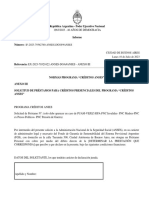 Solicitud de Préstamos para Créditos Presenciales Del Programa "Créditos Anses"