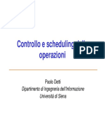 Controllo e Scheduling Delle Operazioni