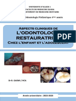 Aspects Cliniques de L'odontologie Restauratrice