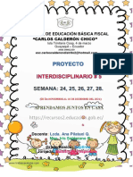 PROYECTO #5 INTERDISCIPLINARIO SEPTIMO Semana 1, 2,3,4 ANI