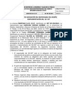 Sst-Act-006 - Acta de Asignación Del Responsable Del Diseño e Implementación Del SG-ST