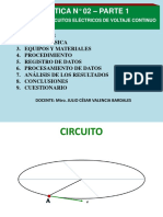 Practica 02 - Parte I - Instalación de Circuitos Eléctricos CC