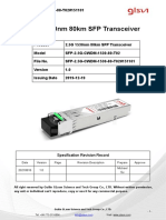 2.5G 1530nm 80km SFP Transceiver