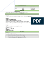 LESSON PLAN YEAR 1 (Minggu Transisi)