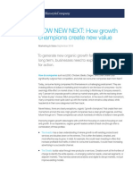 McKinsey NOW NEW NEXT How Growth Champions Create New Value