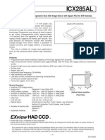 ICX285AL: Diagonal 11mm (Type 2/3) Progressive Scan CCD Image Sensor With Square Pixel For B/W Cameras