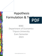 806 Hypothesis Formulation 2023