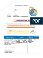 FICHA. Cuidamos La Creación de Dios