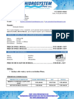 Cotizacion - HIDRO - 8603 SPC.