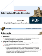 Interrupt and Precise Exception: Computer System Architecture