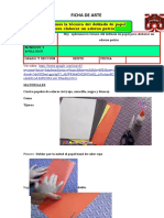 6to - FICHA DIA 05 - ARTE - Aplicamos La Técnica Del Doblado de Papel para Elaborar Un Adorno Patrio