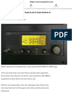 MF - HF Equipment Tests - How To Do It and Actions in Case Test Fai