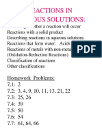 Chemical Reaction Notes