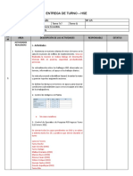 Infome Entrega de Turno Q HSE Del 11 Al 17 Enero