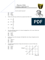 Physics 3204 Unit 2 Current Electricity - Worksheet 4 Ohms Law 2016-2017