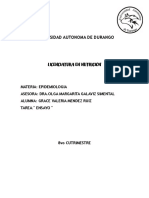 Ensayo Sobrela Epidemiologia S1