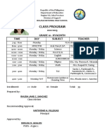 Class Program