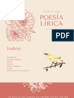 Poesía Lírica