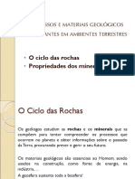 O Ciclo Das Rochas e Minerais