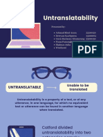 Untranslatability