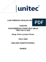 02.09.22 ANALISIS La Constitución de La República de Honduras y Su Análisis de Política Económica y Fiscal