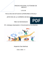 Liderazgo Empresarial y Comunicación en La Empresa