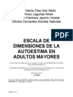 Escala de Dimensiones de La Autoestima en Adultos Mayores