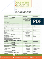 Plano Alimentar - Low Carb