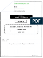 g10 PSC p1 Jun 2019 and Memo